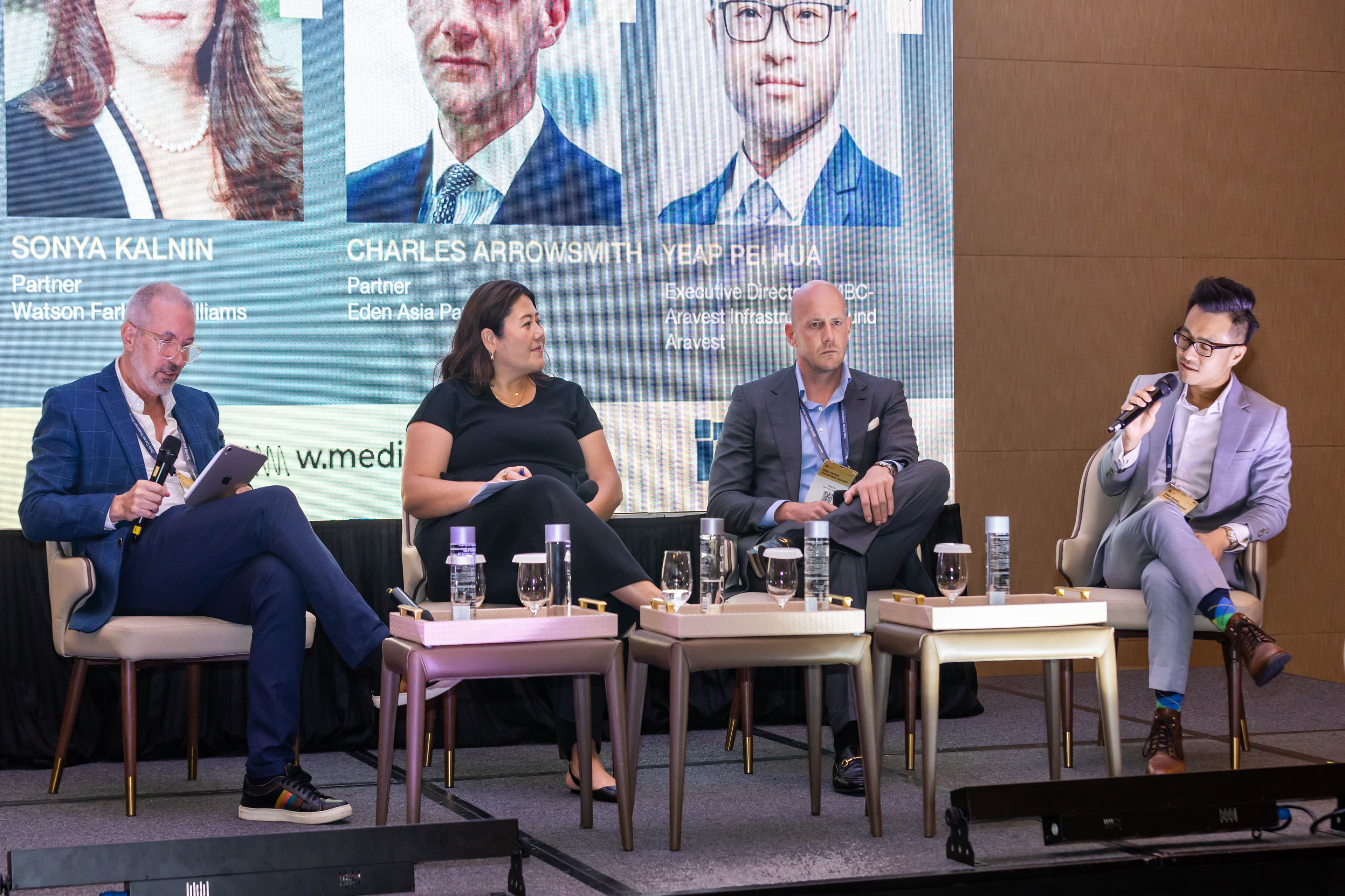 Pei Hua Yeap speaking at the Data Center Investment Summit Asia 2026 in Singapore.