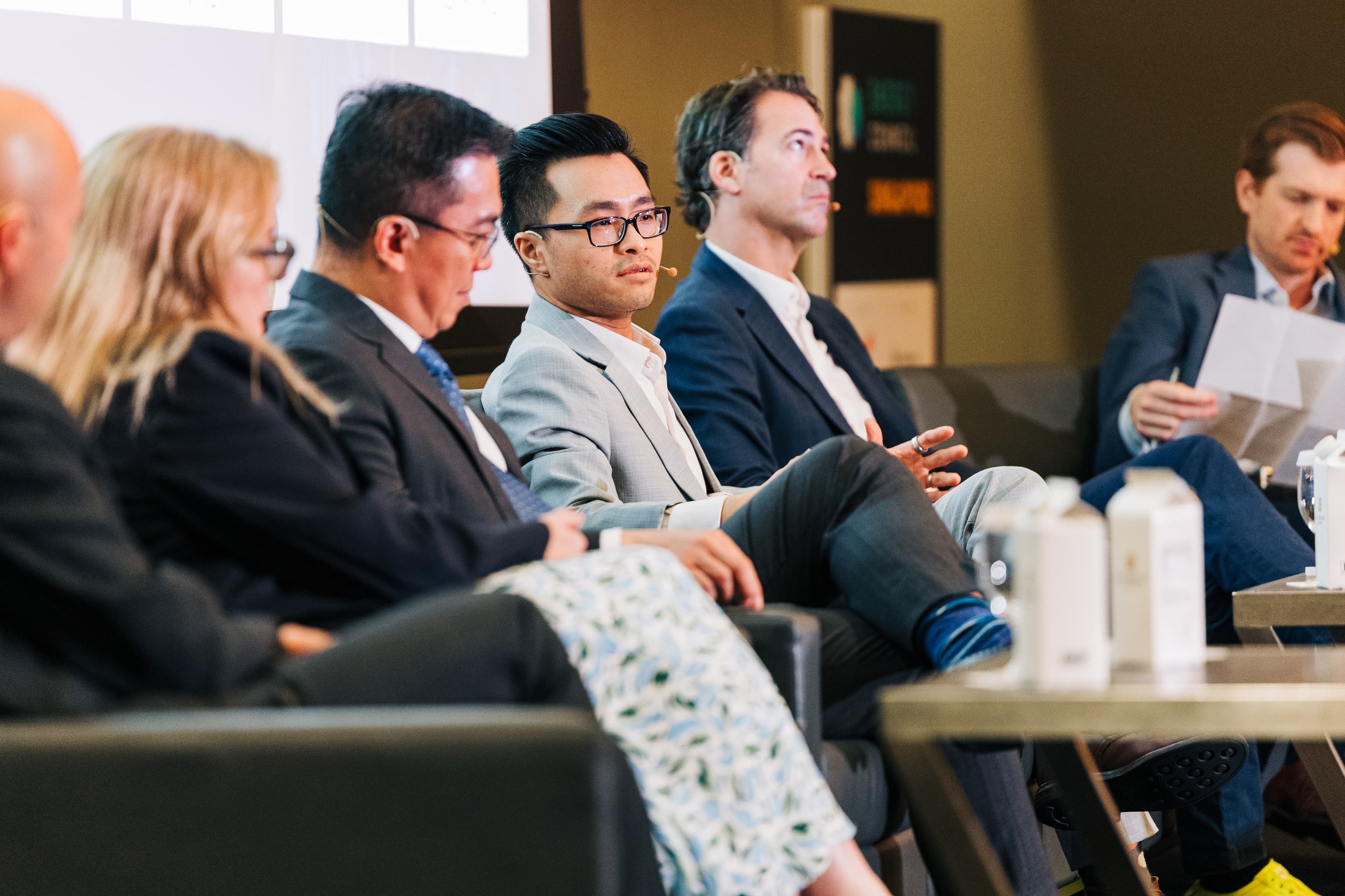 Pei Hua Yeap speaking on a panel at Energy Council Singapore 2026.